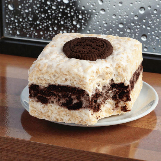 Crispycakes on a rainy day near a window