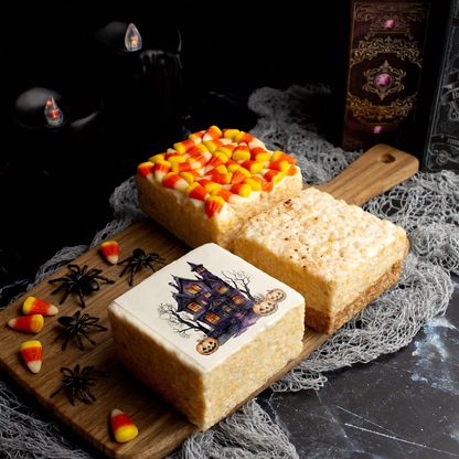 Spooky Sweets Halloween bundle with Candy Corn, Pumpkin Spice and Haunted House Crispycakes